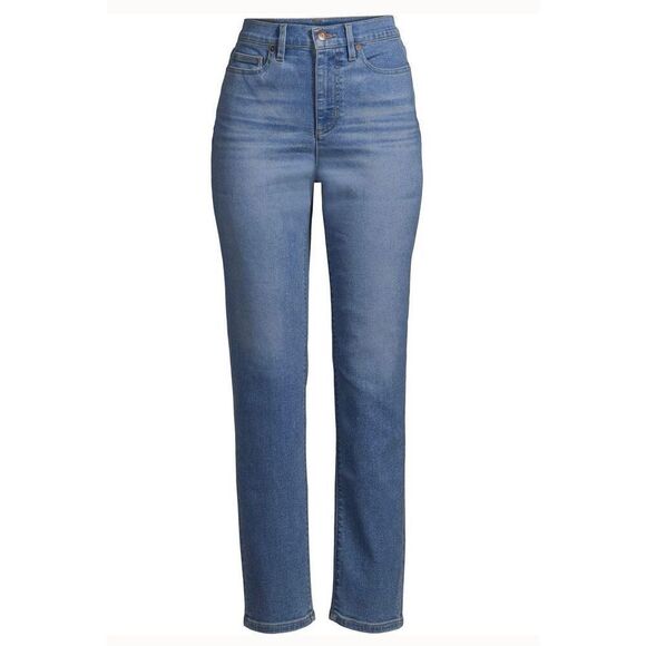 Lands End high rise stovepipe straight ankle jeans size 8 - Picture 12 of 12